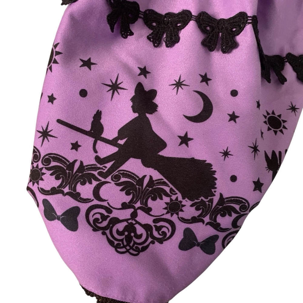 Studio Ghibli Kiki’s Delivery Service XL Purple Black Suspender Skirt Cosplay - Picture 4 of 10